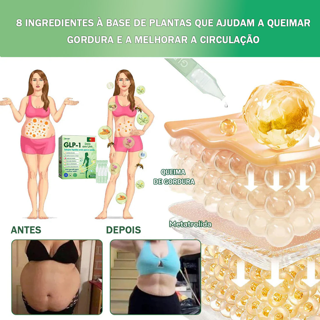 Loja Oficial |𝑯𝑯𝑽𝑩®✨𝑺𝒐𝒍𝒖çã𝒐 𝒐𝒓𝒂𝒍 𝒍í𝒒𝒖𝒊𝒅𝒂 𝑮𝑳𝑷-1 𝒔𝒆𝒊𝒔 𝒆𝒎 𝒖𝒎 (Somente uma dose por dia, mudanças visíveis em 7 dias) 🌿 Para obesidade, saúde cardiovascular, diabetes, apneia do sono, problemas articulares e muito mais problemas articulares y más.